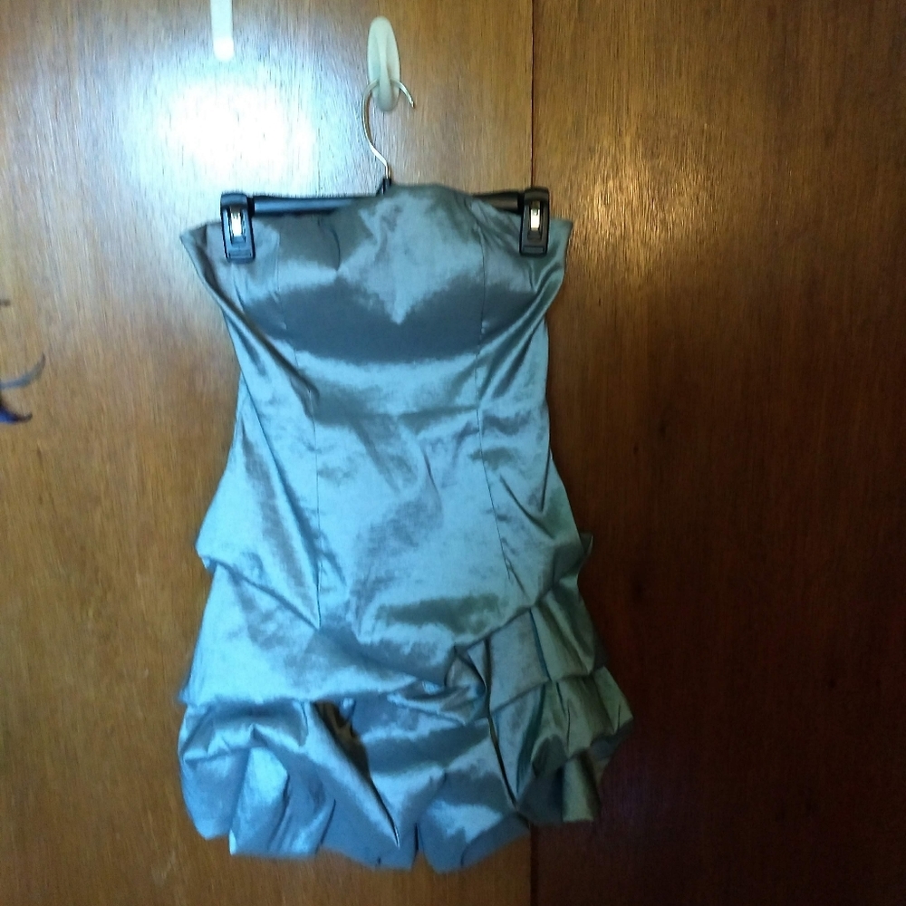Short Grey Homecoming Dress